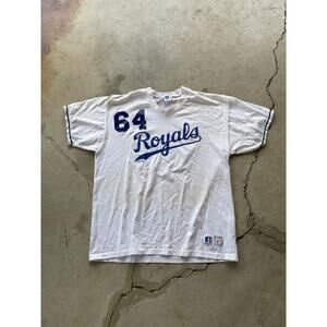 VTG Russell Kansas City Royals MLB 1995 Size XL Shirt Single Stitch Made in USA